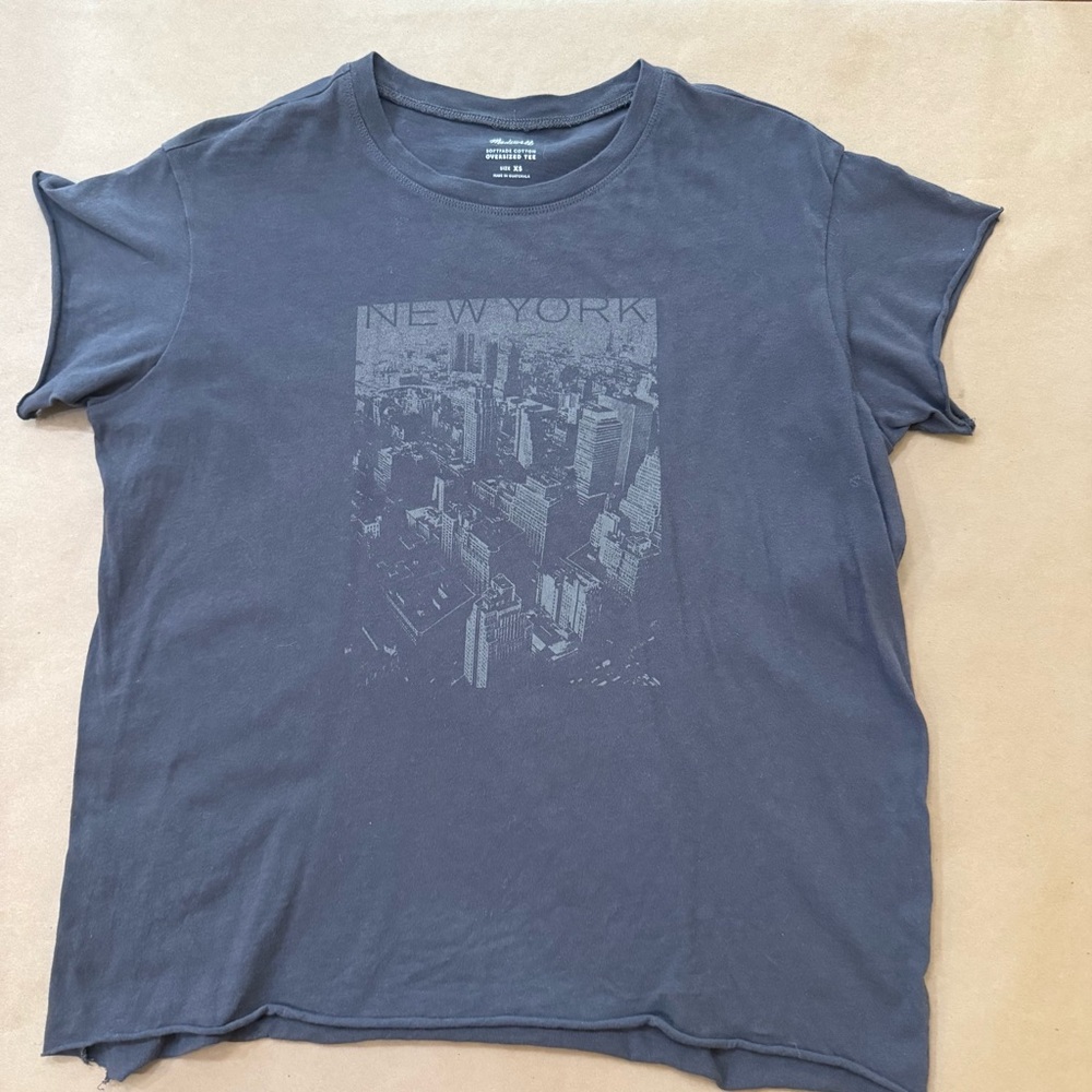 Madewell Softfade Cotton Tee - Dark Gray